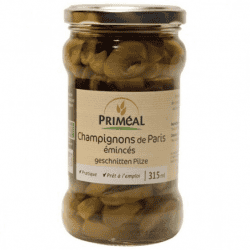 CHAMPIGNONS DE PARIS EMINCES 314ML Priméal  dans votre magasin bio en ligne Etiketbio.eu