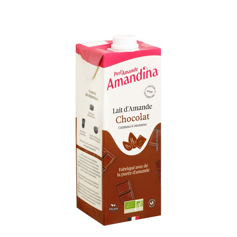 Amandina chocolat 1l Perlamande  dans votre magasin bio en ligne Etiketbio.eu
