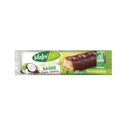 Barre coco choco 40g VALPIBIO  dans votre magasin bio en ligne Etiketbio.eu