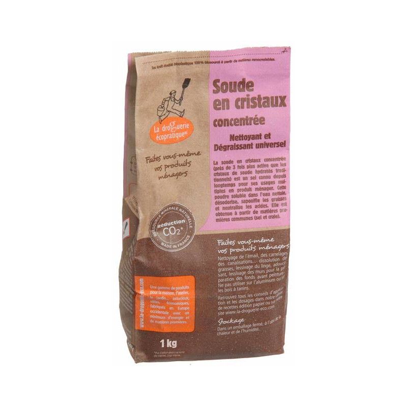 Soude en cristaux 1kg La Droguerie Écologique dans votre magasin bio en ligne Etiketbio.eu Soude en cristaux 1kg La Droguerie Écologique dans votre magasin bio en ligne Etiketbio.eu