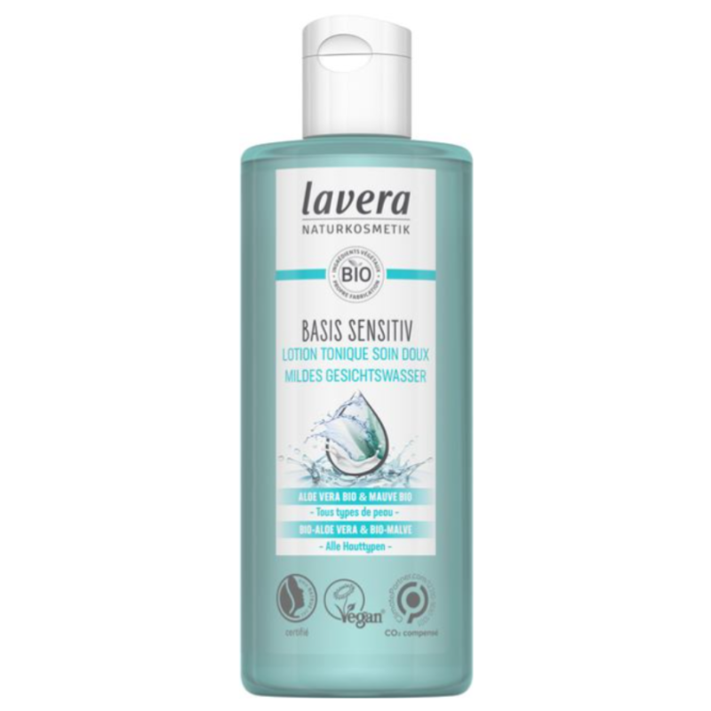 Basis lotion tonique soin doux 200ml Lavera  dans votre magasin bio en ligne Etiketbio.eu