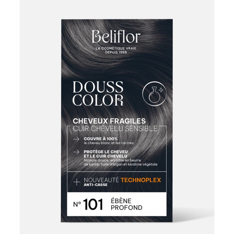 Coloration douss color n°101 ébène profond Beliflor dans votre magasin bio en ligne Etiketbio.eu Coloration douss color n°101 ébène profond Beliflor dans votre magasin bio en ligne Etiketbio.eu