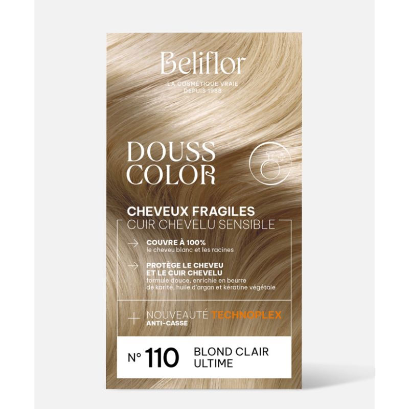 Coloration Douss Color n°110 Blond Clair Ultime BELIFLOR dans votre magasin bio en ligne Etiketbio.eu Coloration Douss Color n°110 Blond Clair Ultime BELIFLOR dans votre magasin bio en ligne Etiketbio.eu