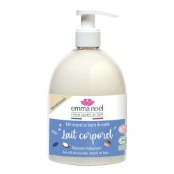 Lait corporel beurre de karite 500ml Emma Noël  dans votre magasin bio en ligne Etiketbio.eu