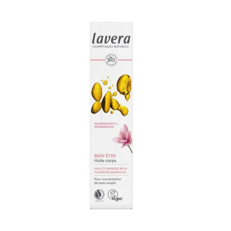 Huile pour le corps indulgente 100ml Lavera dans votre magasin bio en ligne Etiketbio.eu Huile pour le corps indulgente 100ml Lavera dans votre magasin bio en ligne Etiketbio.eu