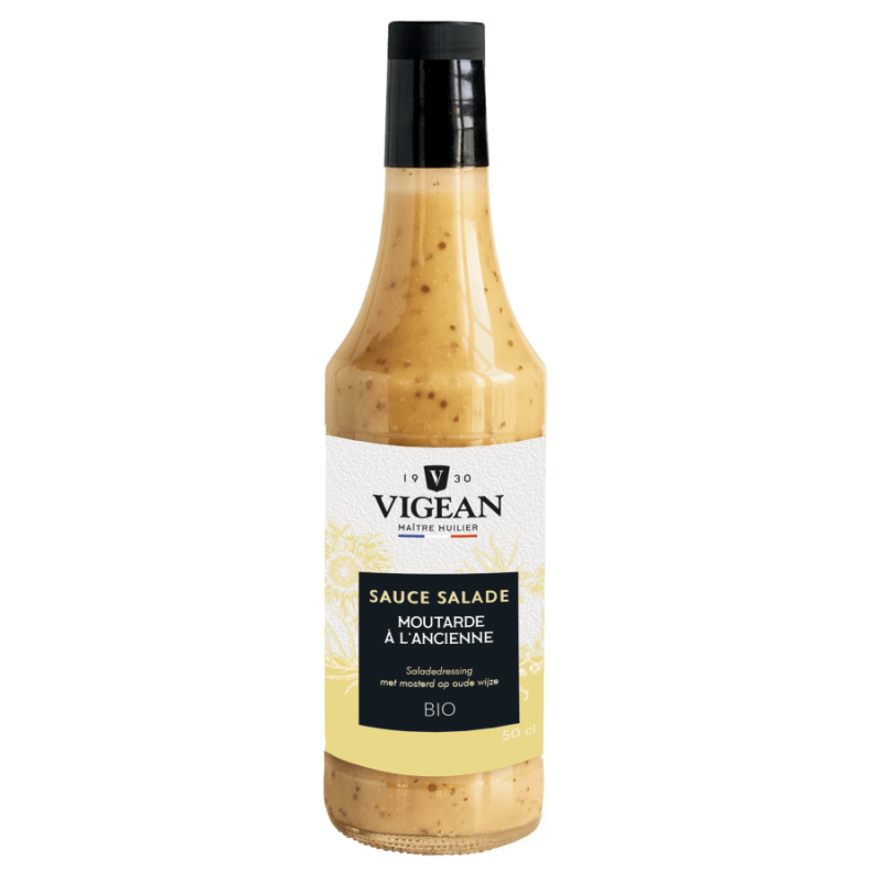 Sauce salade moutarde ancienne bio 50 cl - Vigean VIGEAN dans votre magasin bio en ligne Etiketbio.eu Sauce salade moutarde ancienne bio 50 cl - Vigean VIGEAN dans votre magasin bio en ligne Etiketbio.eu