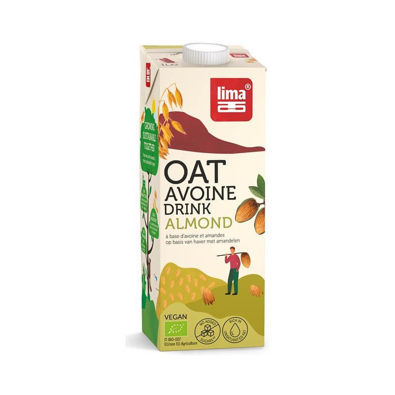 Oat avoine drink amandes 1l Lima  dans votre magasin bio en ligne Etiketbio.eu Oat avoine drink amandes 1l Lima  dans votre magasin bio en ligne Etiketbio.eu