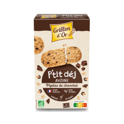 Ptit dej avoine chocolat 150g Grillon d'Or  dans votre magasin bio en ligne Etiketbio.eu