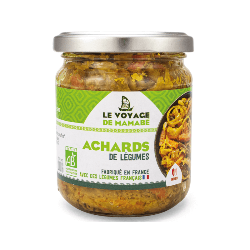 Achards de legumes 170g Voyage de Mamabe dans votre magasin bio en ligne Etiketbio.eu Achards de legumes 170g Voyage de Mamabe dans votre magasin bio en ligne Etiketbio.eu