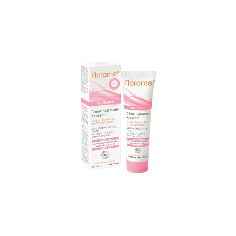 Crème hydratante apaisante 50ml Florame  dans votre magasin bio en ligne Etiketbio.eu
