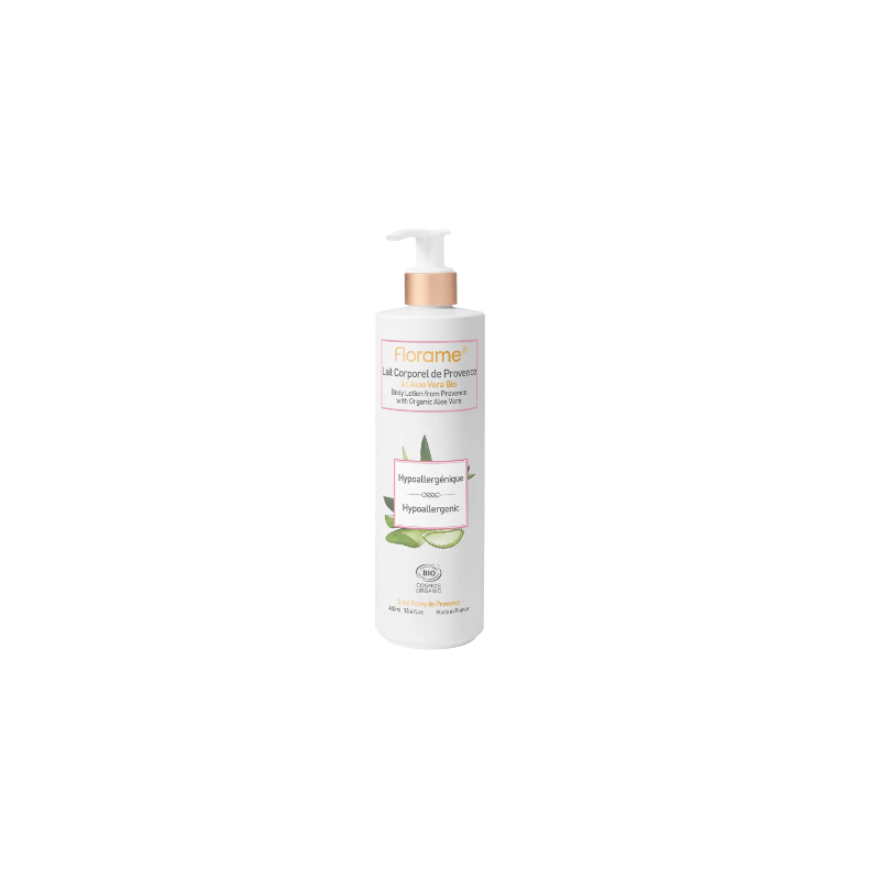 Lait corporel de provence hypoallergénique 400ml Florame  dans votre magasin bio en ligne Etiketbio.eu