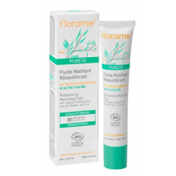 Fluide matifiant reequilibrant 40ml Florame  dans votre magasin bio en ligne Etiketbio.eu