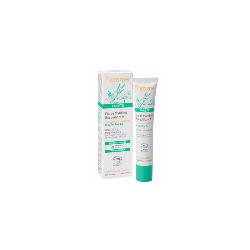 Fluide matifiant reequilibrant 40ml Florame dans votre magasin bio en ligne Etiketbio.eu Fluide matifiant reequilibrant 40ml Florame dans votre magasin bio en ligne Etiketbio.eu