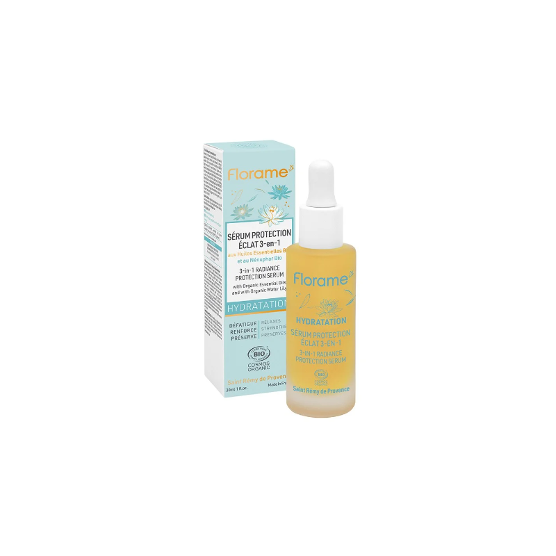 Serum protection eclat 3en1 30ml Florame dans votre magasin bio en ligne Etiketbio.eu Serum protection eclat 3en1 30ml Florame dans votre magasin bio en ligne Etiketbio.eu
