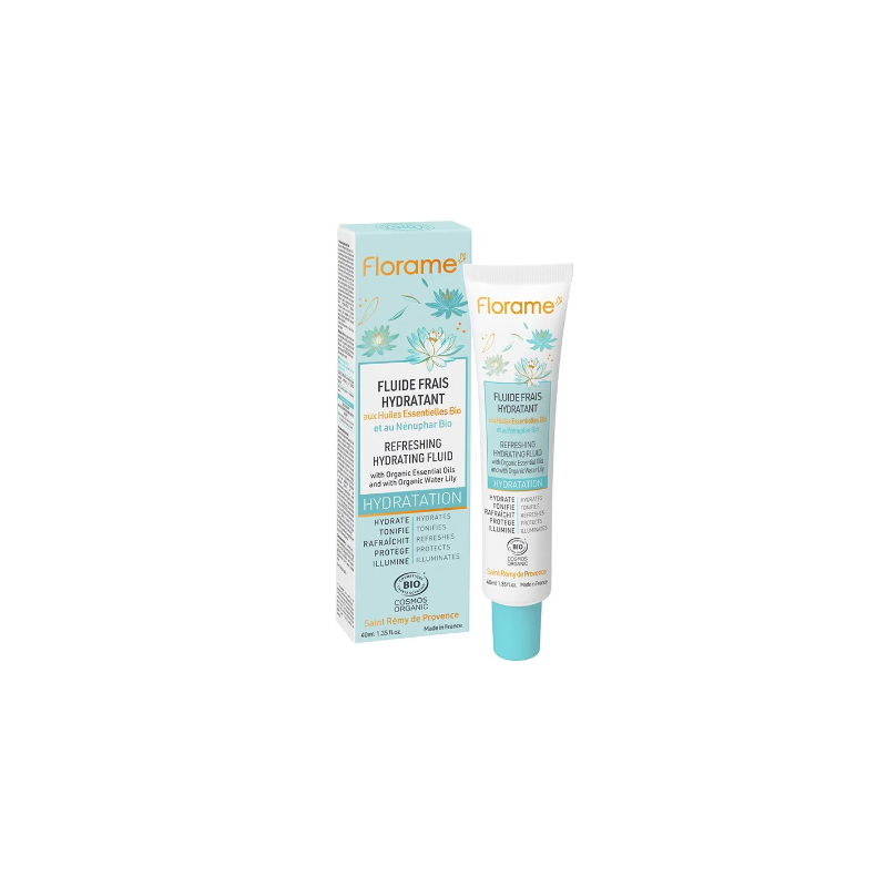Fluide frais hydratant 40ml Florame dans votre magasin bio en ligne Etiketbio.eu Fluide frais hydratant 40ml Florame dans votre magasin bio en ligne Etiketbio.eu