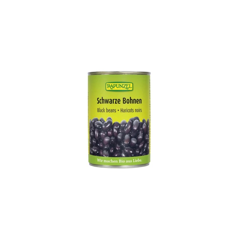 Haricots noirs en conserves 400g Rapunzel dans votre magasin bio en ligne Etiketbio.eu Haricots noirs en conserves 400g Rapunzel dans votre magasin bio en ligne Etiketbio.eu