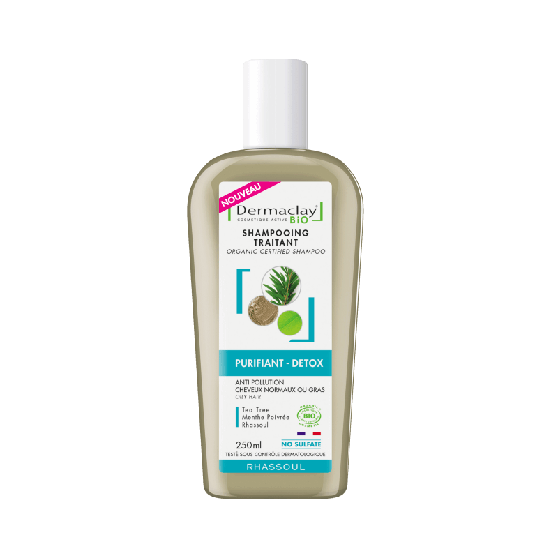 Shampooing purifiant detox 250ml Dermaclay dans votre magasin bio en ligne Etiketbio.eu Shampooing purifiant detox 250ml Dermaclay dans votre magasin bio en ligne Etiketbio.eu