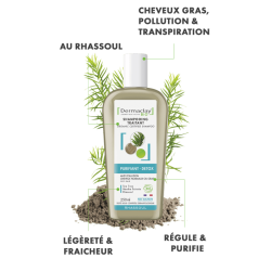 Shampooing purifiant detox 250ml Dermaclay  dans votre magasin bio en ligne Etiketbio.eu