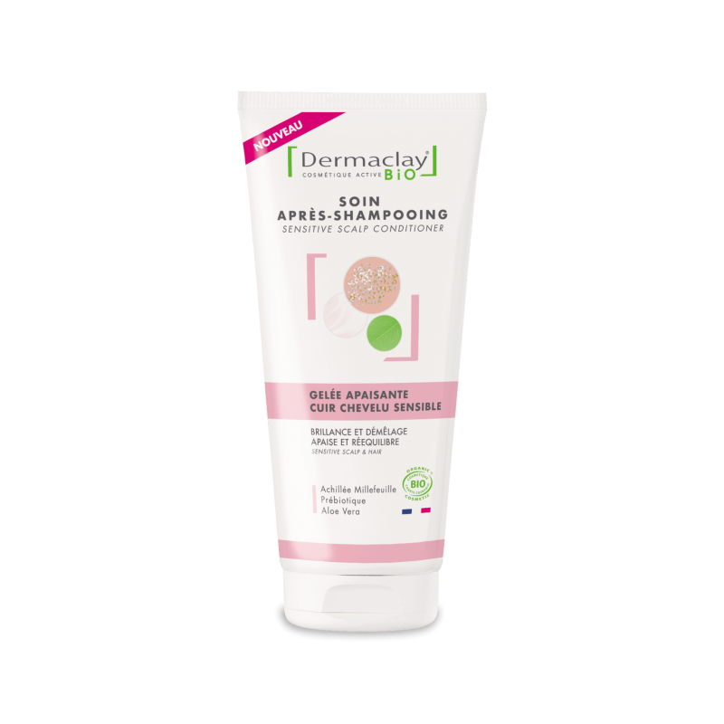 Gelee apres shampooing cuir chevelu sensible 200ml Dermaclay  dans votre magasin bio en ligne Etiketbio.eu