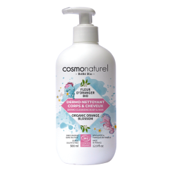 Gel dermo-nettoyant fleur d'oranger 500ml Cosmo Naturel  dans votre magasin bio en ligne Etiketbio.eu