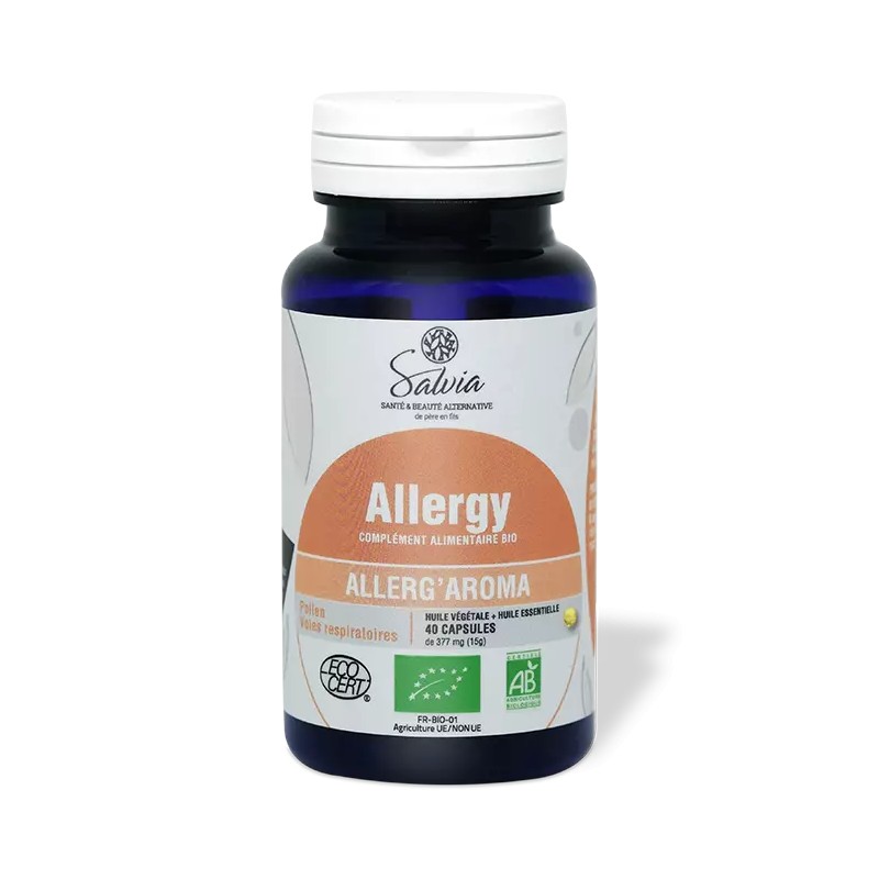 Allerg'aroma 40 caps Salvia dans votre magasin bio en ligne Etiketbio.eu Allerg'aroma 40 caps Salvia dans votre magasin bio en ligne Etiketbio.eu