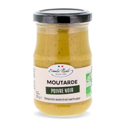 Moutarde poivre noir 200g Emile Noël  dans votre magasin bio en ligne Etiketbio.eu