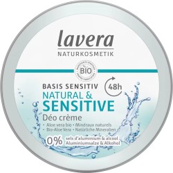 Deo creme basis sensitiv 50ml Lavera  dans votre magasin bio en ligne Etiketbio.eu