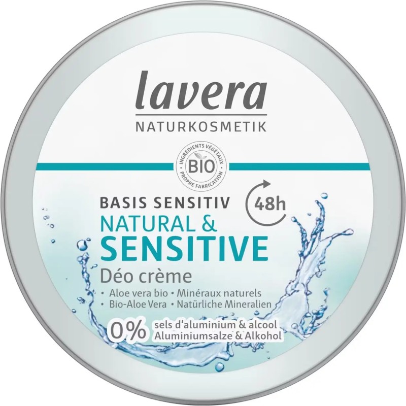 Deo creme basis sensitiv 50ml Lavera  dans votre magasin bio en ligne Etiketbio.eu