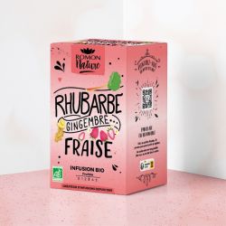 Tisane rhubarbe gingembre fraise bio 28.8gr Romon Nature  dans votre magasin bio en ligne Etiketbio.eu