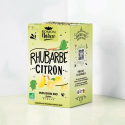 Tisane rhubarbe citron bio 28.8gr Romon Nature  dans votre magasin bio en ligne Etiketbio.eu