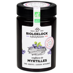 Confiture de myrtille 300g Biolo’Klock  dans votre magasin bio en ligne Etiketbio.eu