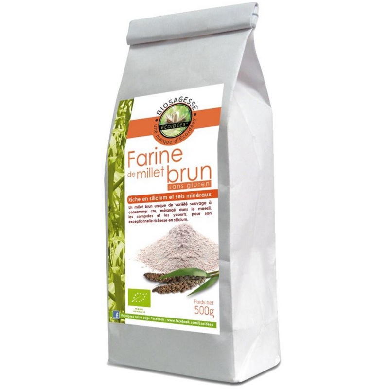 Farine de millet 500g Ecoidées dans votre magasin bio en ligne Etiketbio.eu Farine de millet 500g Ecoidées dans votre magasin bio en ligne Etiketbio.eu