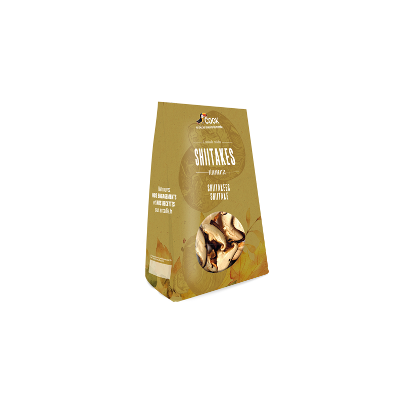 Shiitakes, sachet coussin, 20g Cook  dans votre magasin bio en ligne Etiketbio.eu