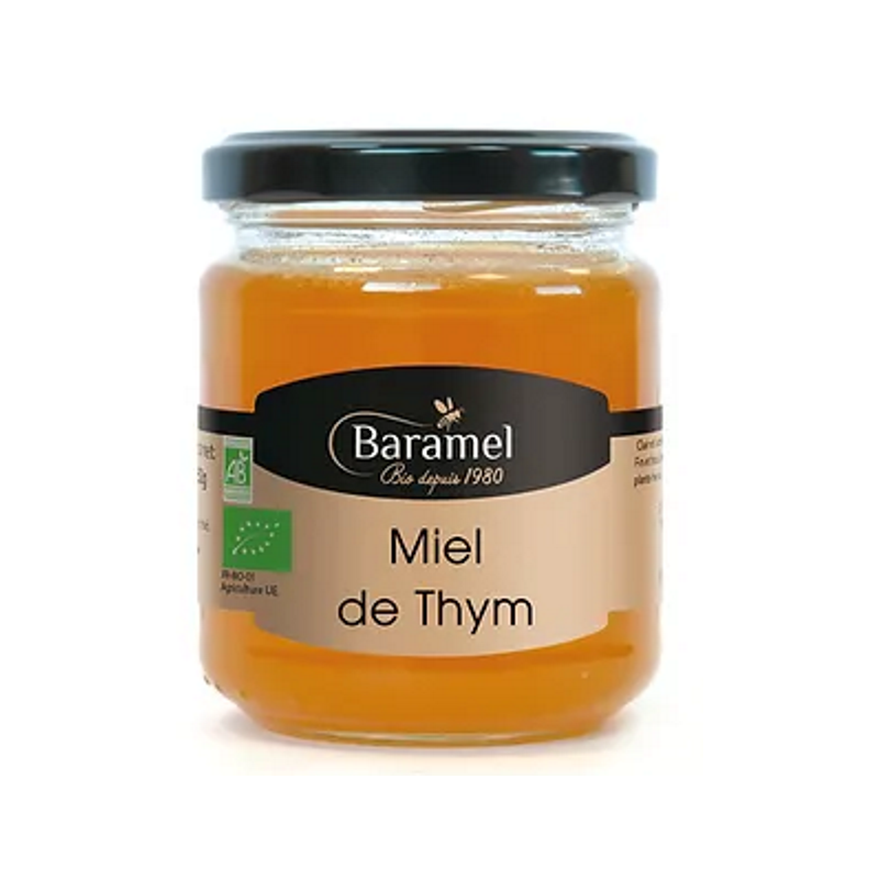Miel de thym eu 250g Baramel dans votre magasin bio en ligne Etiketbio.eu Miel de thym eu 250g Baramel dans votre magasin bio en ligne Etiketbio.eu