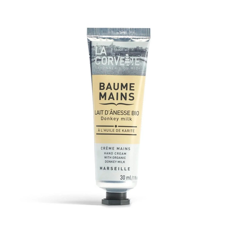Baume mains lait d'anesse 30ml La Corvette  dans votre magasin bio en ligne Etiketbio.eu