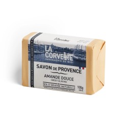 Savon de provence amande douce 100g La Corvette  dans votre magasin bio en ligne Etiketbio.eu