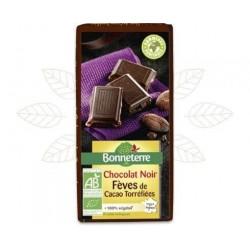 Chocolat noir eclats de feves 100g Bonneterre  dans votre magasin bio en ligne Etiketbio.eu