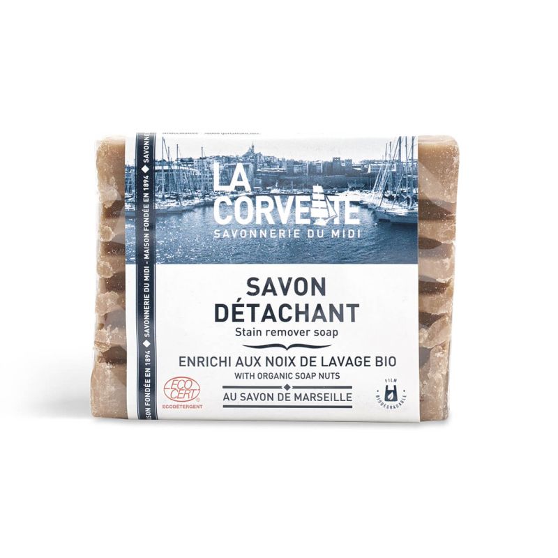 Savon détachant ecocert - enrichi aux noix de lavage bio La Corvette dans votre magasin bio en ligne Etiketbio.eu Savon détachant ecocert - enrichi aux noix de lavage bio La Corvette dans votre magasin bio en ligne Etiketbio.eu