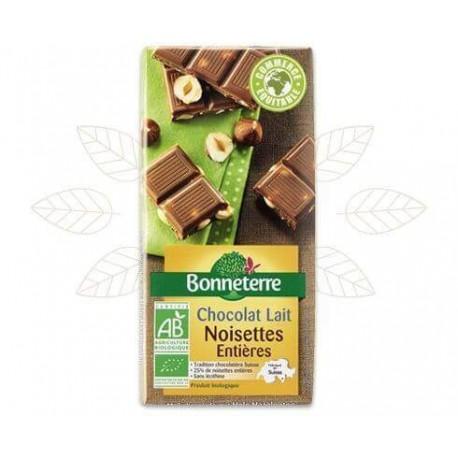 CHOCOLAT LAIT NOISETTES ENTIERES 100G CC CHOCOLAT LAIT NOISETTES ENTIERES 100G CC