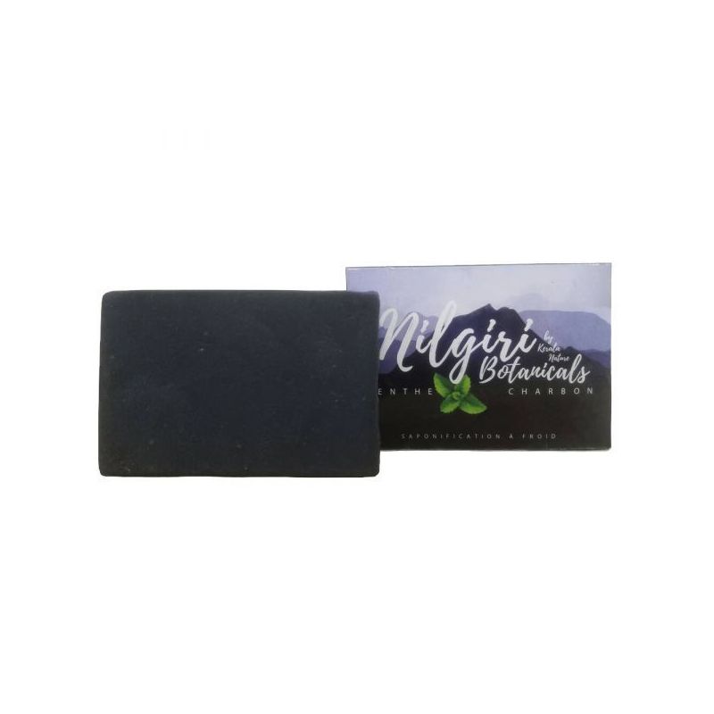 Savon nilgiri® menthe charbon 115g Kerala Nature  dans votre magasin bio en ligne Etiketbio.eu
