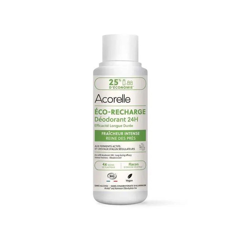 Recharge deodorant fraicheur intense 100ml Acorelle dans votre magasin bio en ligne Etiketbio.eu Recharge deodorant fraicheur intense 100ml Acorelle dans votre magasin bio en ligne Etiketbio.eu