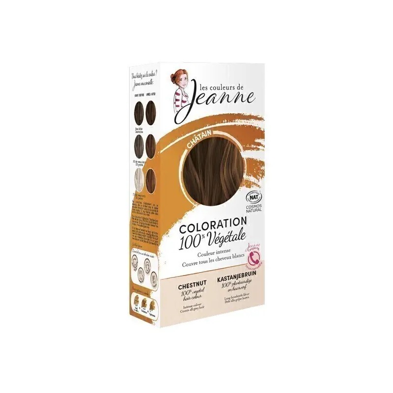 Coloration vegetale chatain 2x50gr Les Couleurs de Jeanne dans votre magasin bio en ligne Etiketbio.eu Coloration vegetale chatain 2x50gr Les Couleurs de Jeanne dans votre magasin bio en ligne Etiketbio.eu