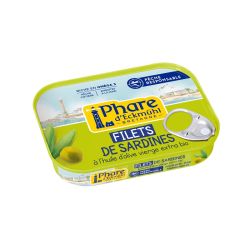 Filets de sardine a l'huile d'olive 100g Phare d’Eckmühl  dans votre magasin bio en ligne Etiketbio.eu