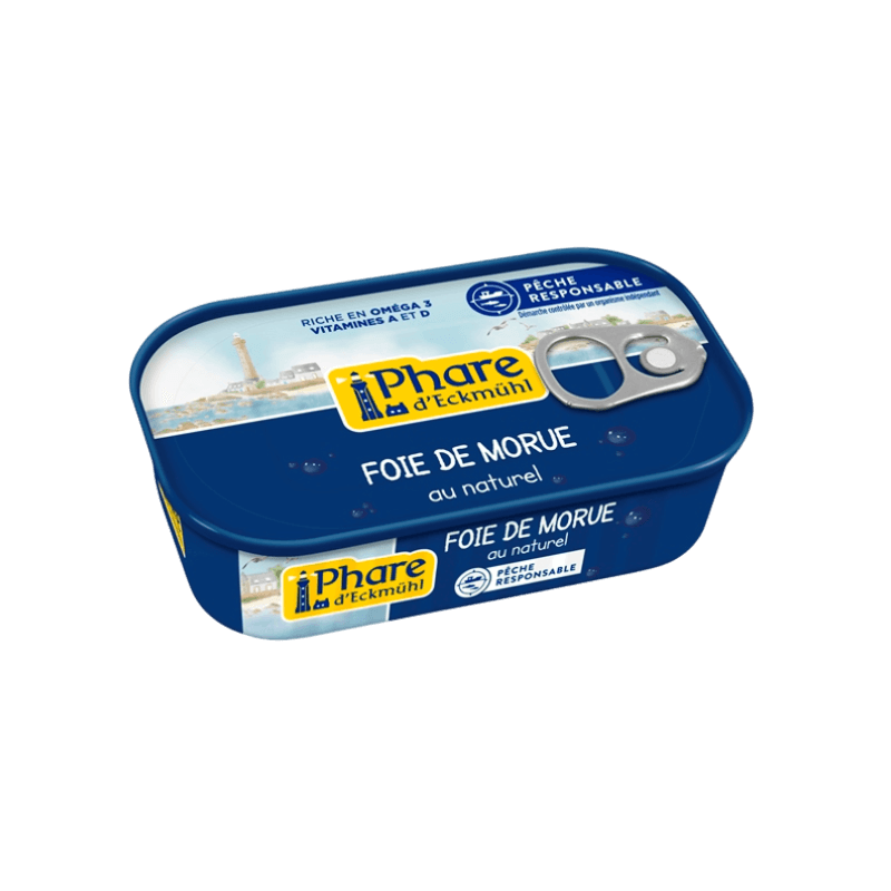 Foie de morue au naturel 121g Phare d’Eckmühl dans votre magasin bio en ligne Etiketbio.eu Foie de morue au naturel 121g Phare d’Eckmühl dans votre magasin bio en ligne Etiketbio.eu