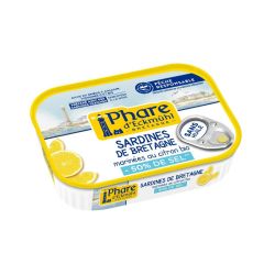 Sardine marinade sans huile au citron 50%sel 115gr Phare d’Eckmühl  dans votre magasin bio en ligne Etiketbio.eu