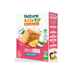 Sables coco citron 125g Nature & Cie  dans votre magasin bio en ligne Etiketbio.eu