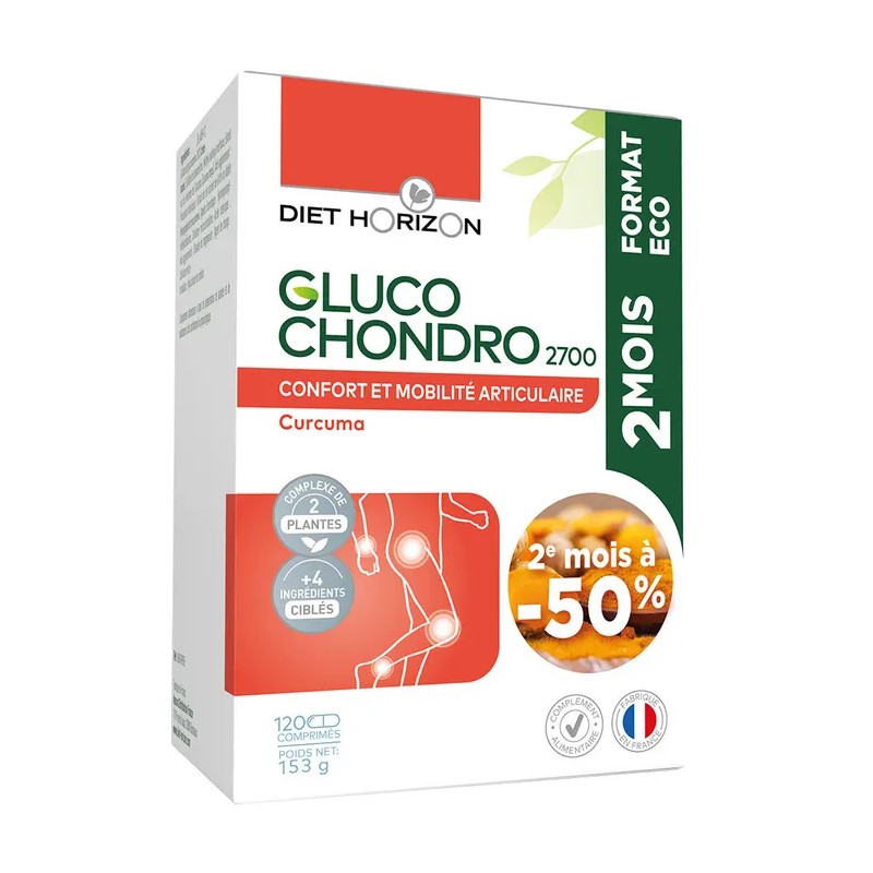 Gluco chondro 2700 format eco 2mois Diet Horizon dans votre magasin bio en ligne Etiketbio.eu Gluco chondro 2700 format eco 2mois Diet Horizon dans votre magasin bio en ligne Etiketbio.eu