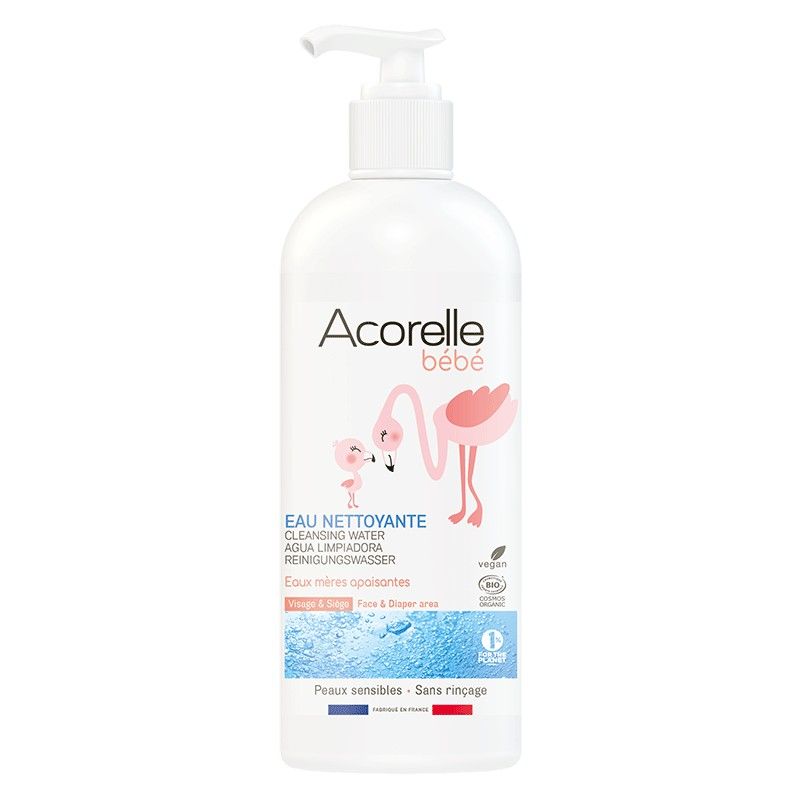 Eau nettoyante sans rincage 500ml Acorelle  dans votre magasin bio en ligne Etiketbio.eu