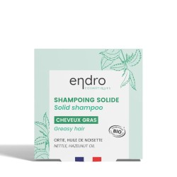Shampoing solide cheveux gras 85ml Endro Cosmétique  dans votre magasin bio en ligne Etiketbio.eu