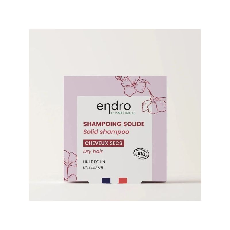 Shampoing solide cheveux secs (85ml) Endro Cosmétique  dans votre magasin bio en ligne Etiketbio.eu